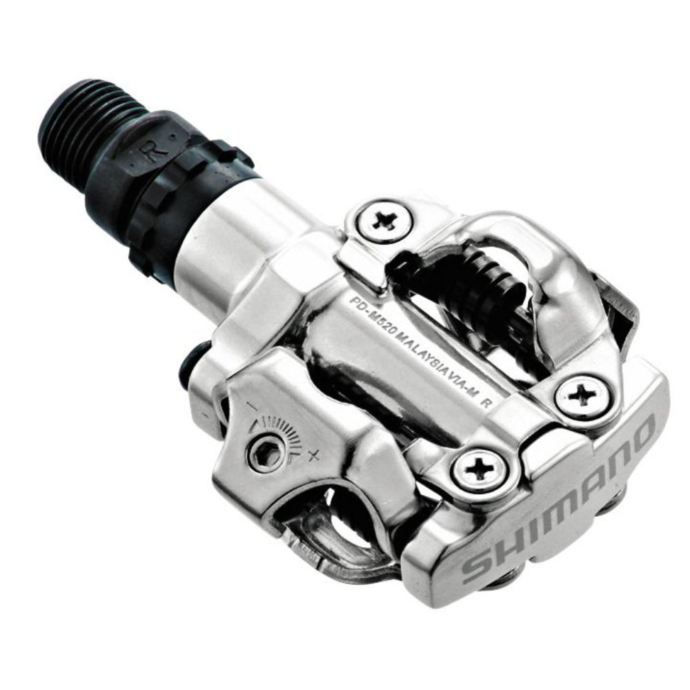 Pedali Shimano PD-M520-S SPD - Argento